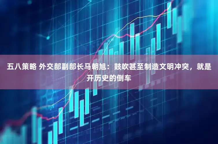 五八策略 外交部副部长马朝旭：鼓吹甚至制造文明冲突，就是开历史的倒车