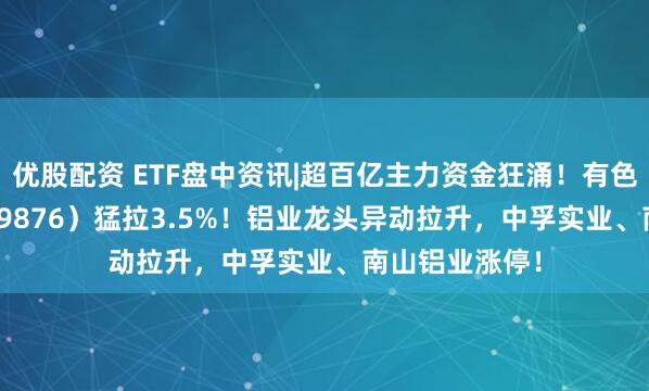 优股配资 ETF盘中资讯|超百亿主力资金狂涌！有色龙头ETF（159876）猛拉3.5%！铝业龙头异动拉升，中孚实业、南山铝业涨停！
